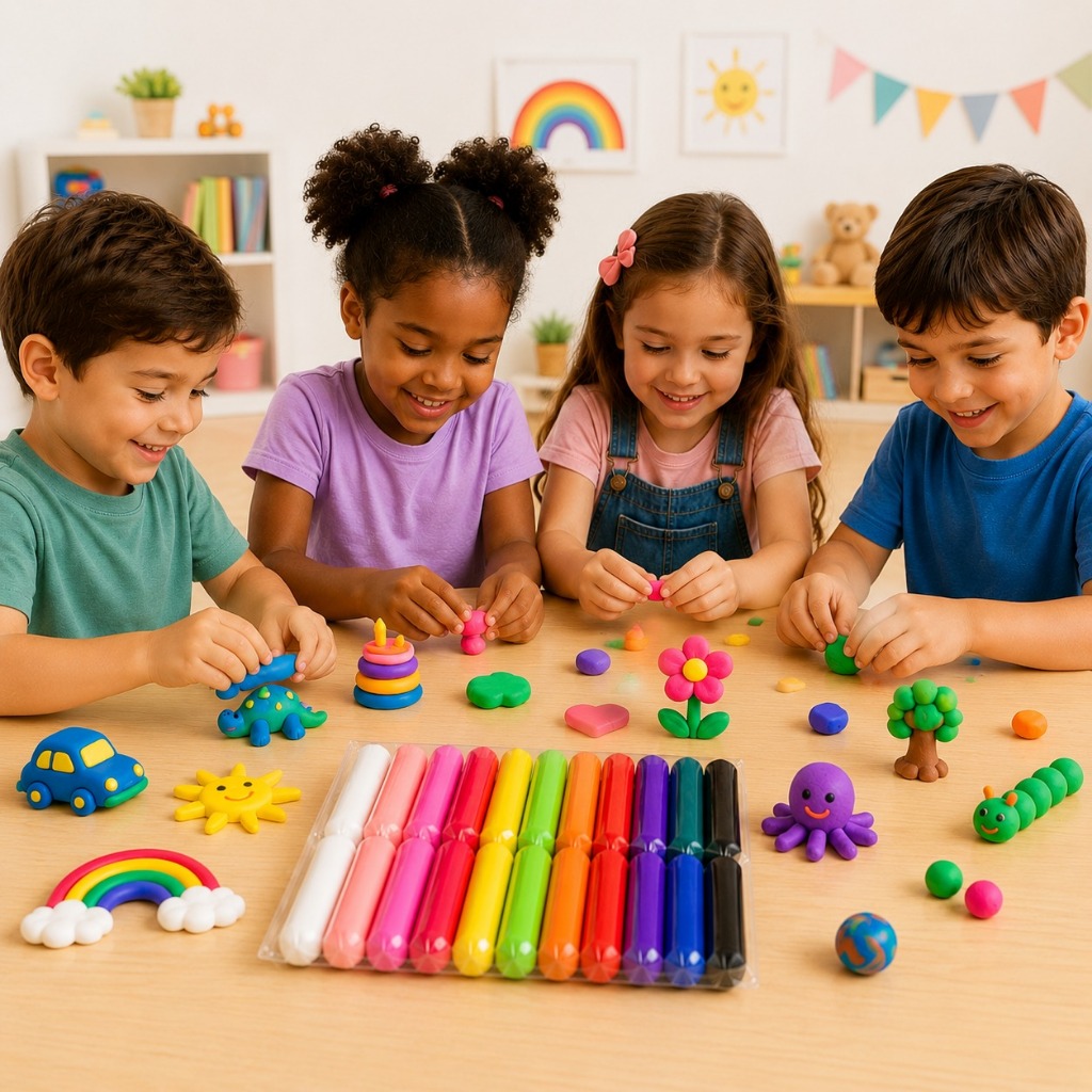 Massinha De Modelar Infantil 24 Cores Coloridas Macia Educativa Criativa — imagem 2 de 2