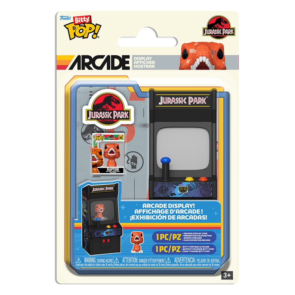 FUNKO BITTY POP PARK ARCADE: JURASSIC (90117) NOVO ORIGINAL
