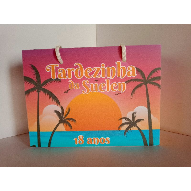 Sacolinha Personalizada Tardezinha | 18 anos | Lembrancinha | Mimos | Aniversário Festa infantil