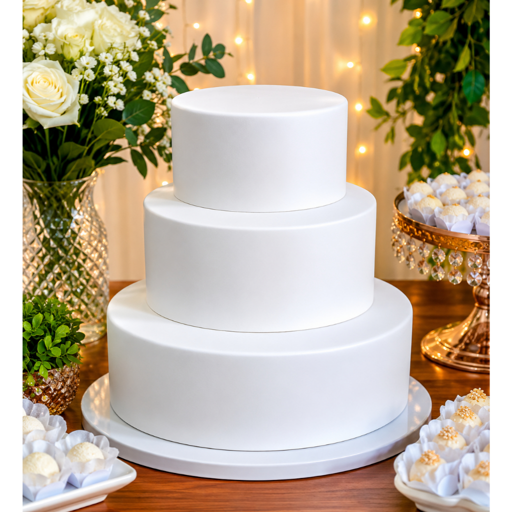 Bolo Fake 3 Andares Eva Sem Emenda 30x10 25x10 20x10 Pronto Decorar Festa Casamento Premium