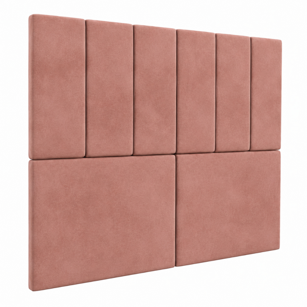 Cabeceira Cama Box Casal 140 e Queen 160 Com Pés Cor Rosa Modelo Dubai Várias Cores - MM Moveis