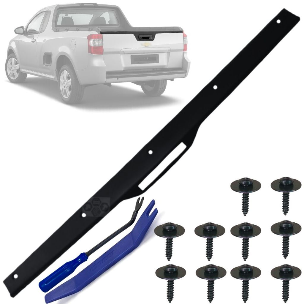 Acabamento Superior Tampa Traseira Para Chevrolet Gm Montana 2011 Até 2021 Todos
