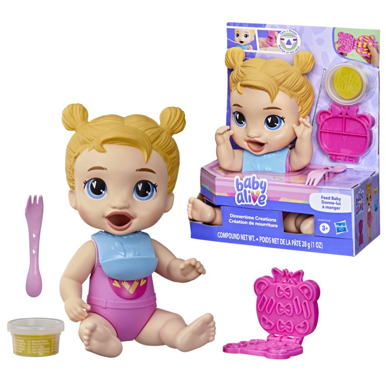 Boneca Baby Alive Hora do Jantar Harper Hugs Loira - Hasbro G2788