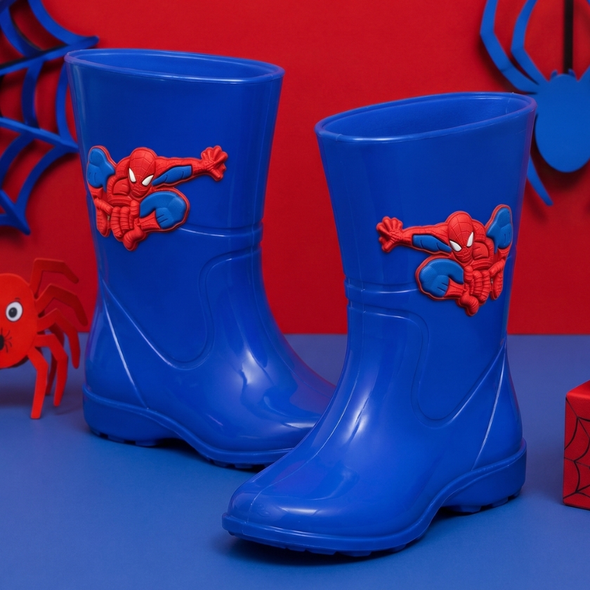 Bota Galocha Homem Aranha Personagem Marvel Desenho Criança, Infantil