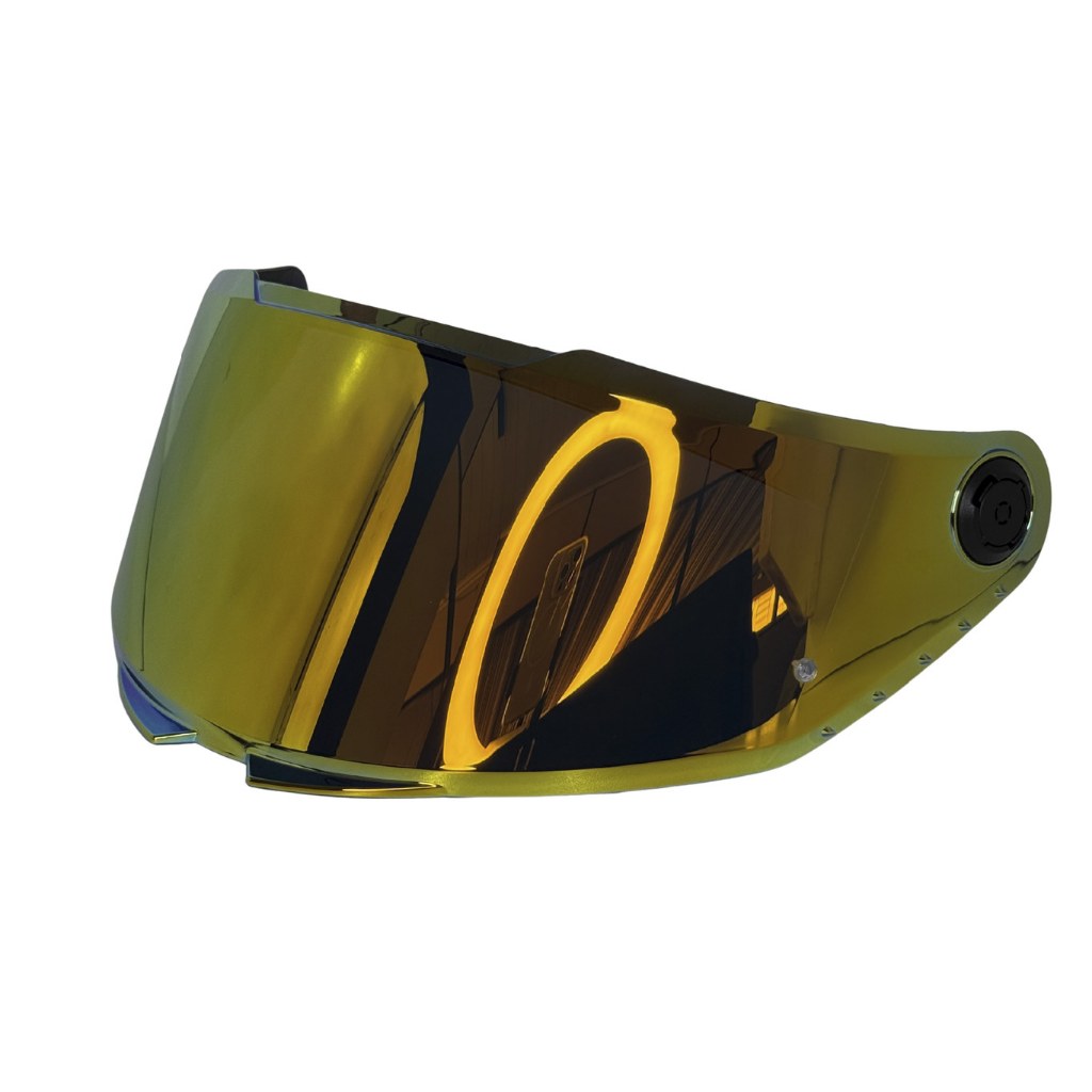 VISEIRA MT THUNDER 4 SV / STINGER 2 / BRAKER V28B REVO GOLD REVO DOURADA 2,00MM COM PINO PINLOCK