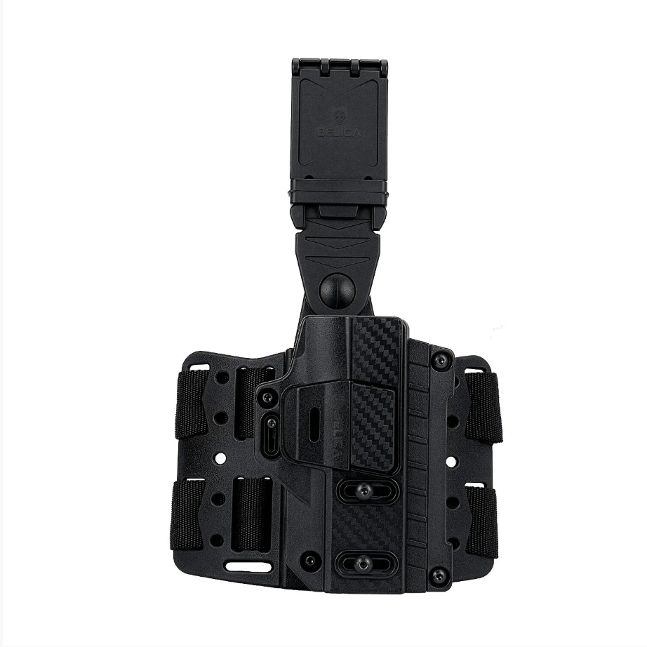 Coldre INFINITY Bélica - Coxa - G17 G19 G22 Beretta Apx TS9 IMBEL