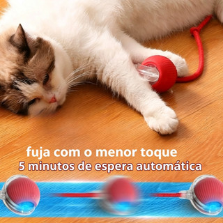 Brinquedo Para Gatos Bolinha Inteligente Interativa Automática Com Sensor Pet