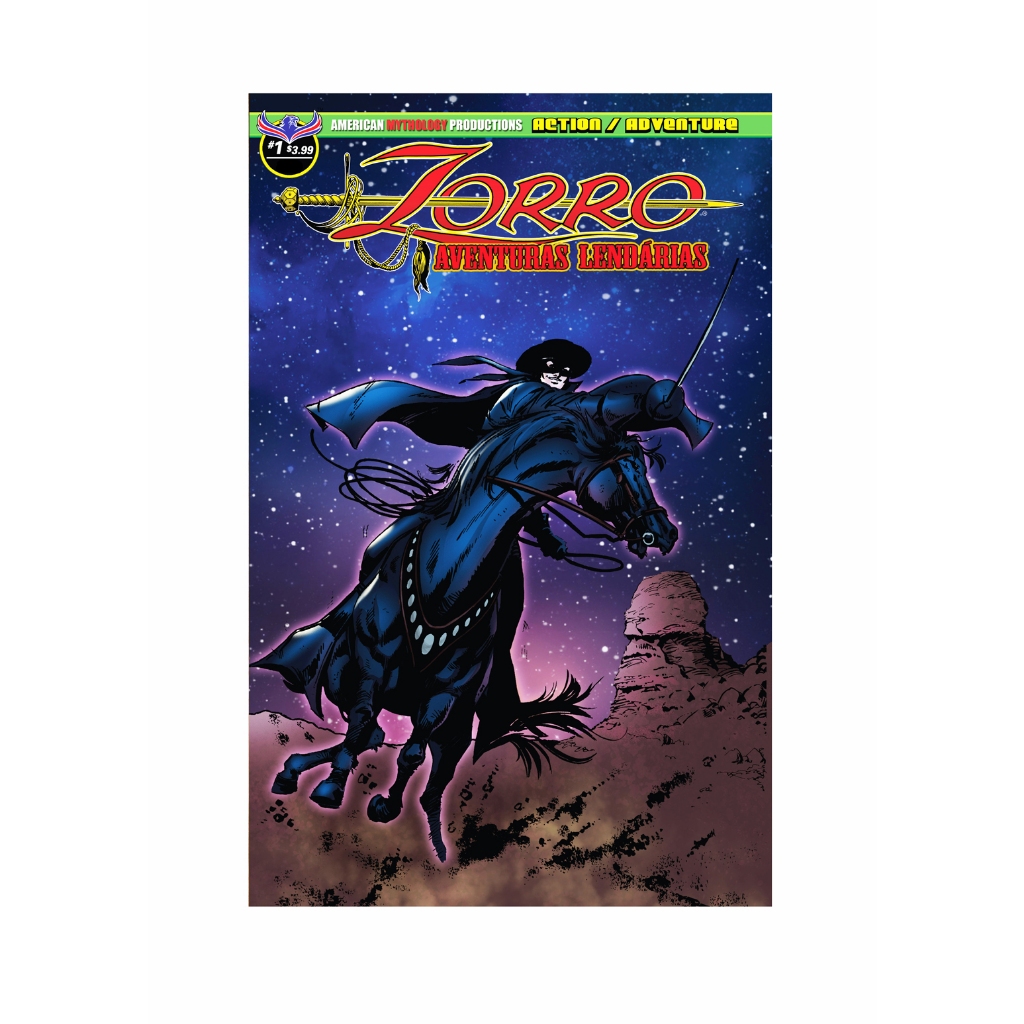 Zorro Aventuras Lendárias 01 - Revista Inédita no Brasil em Fac Símile gibi hq comics