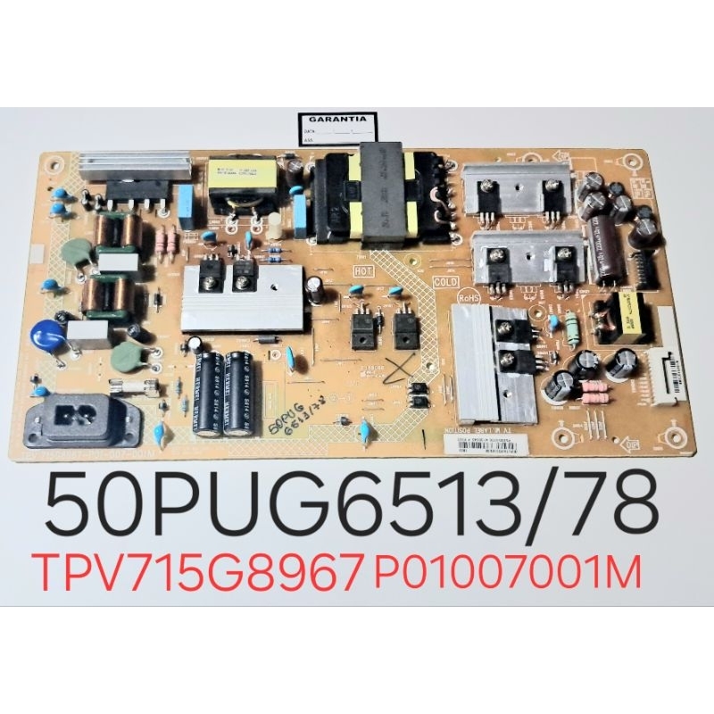 PLACA DA FONTE TV PHILIPS 50PUG6513/78 715G8967P01007001M FOTOS, VÍDEO E DESCRIÇÃO