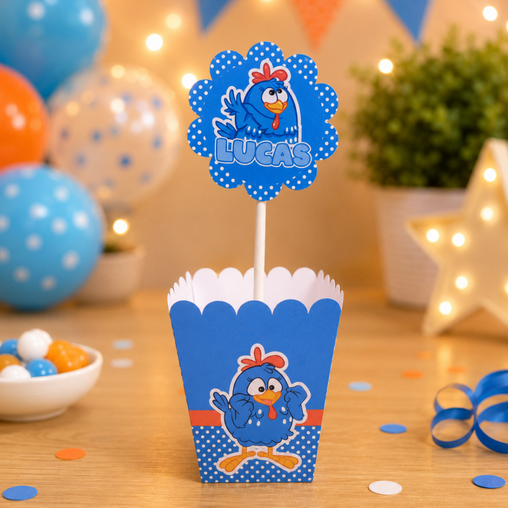 Centro de Mesa Galinha Pintadinha Personalizado/lembrancinhas aniversário/ cachepot