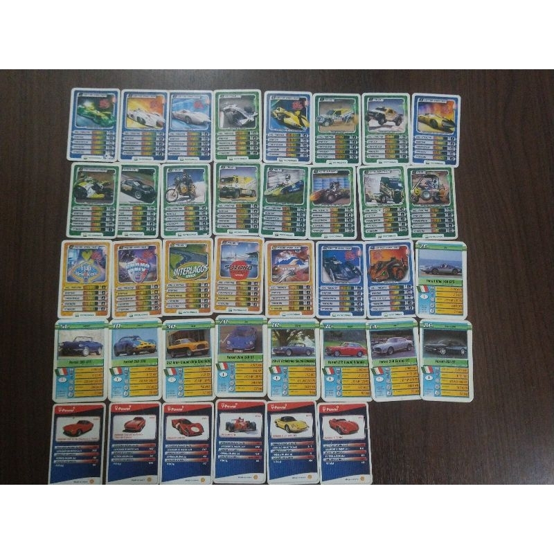 38 Cartas Super Trunfo (Speed Racer) (Ferrari)