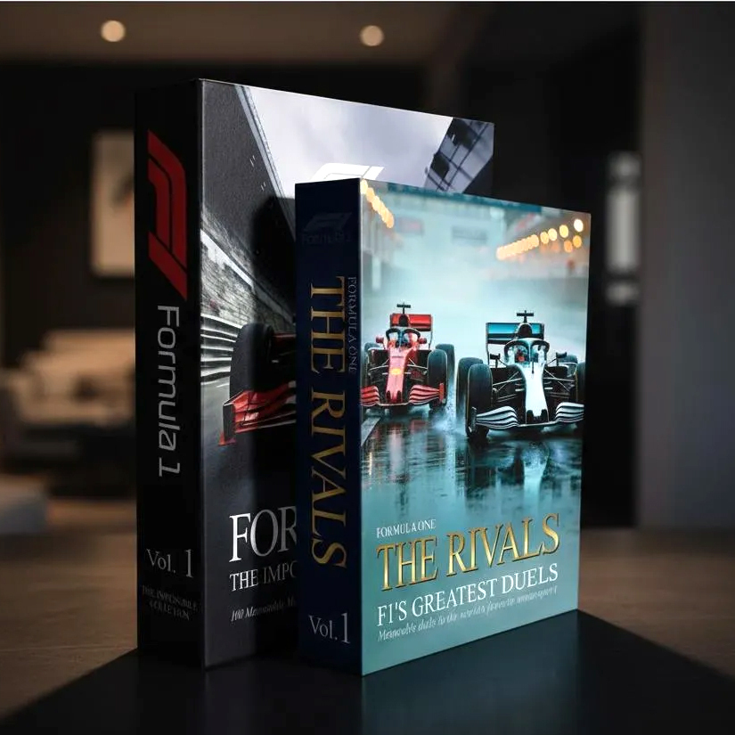 Formula1 GP F Kit 2 Caixas Decorativas Livro Fake Porta Objetos