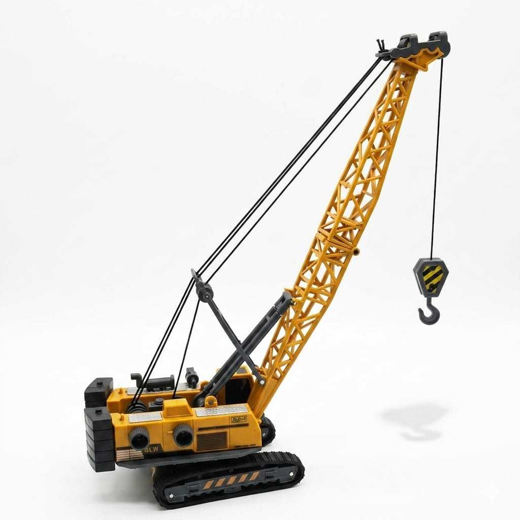 Guindaste Grua Brinquedo Articulado Miniatura Coleção