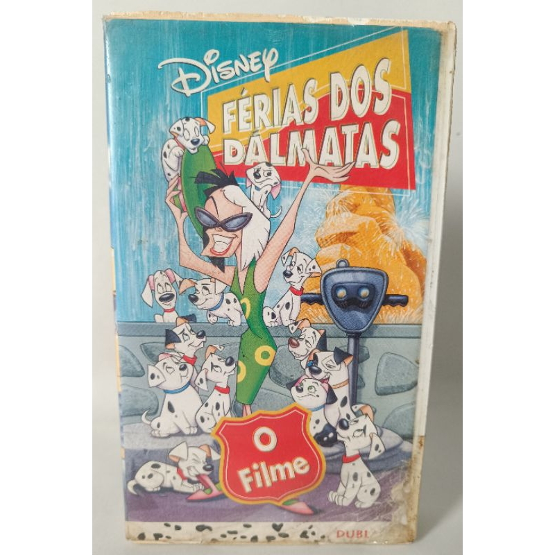 VHS Férias dos Dálmatas O Filme Coleção Disney Melhores Histórias Walt Disney infantil desenho clássico colecionador
