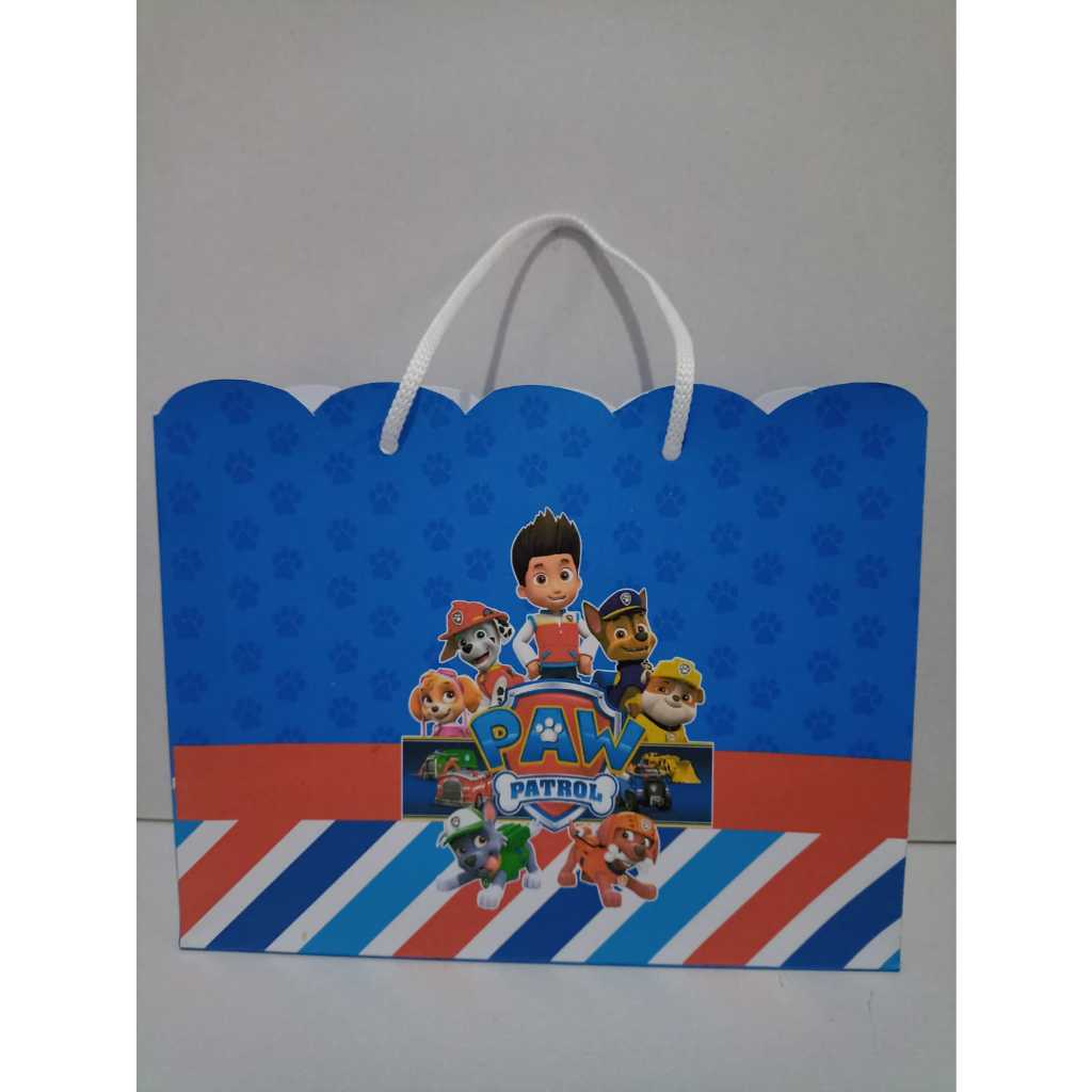 Sacolinha Personalizada Patrulha Canina | Kit 10 Lembrancinhas Festa Infantil