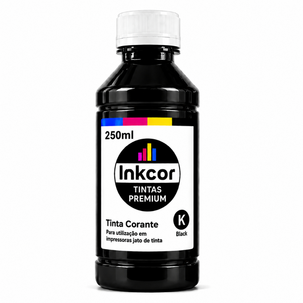 Tinta Recarga Cartucho Preto 667 664 662 Compatível Impressora HP 2975 2776 2700 2600 2774 250ml