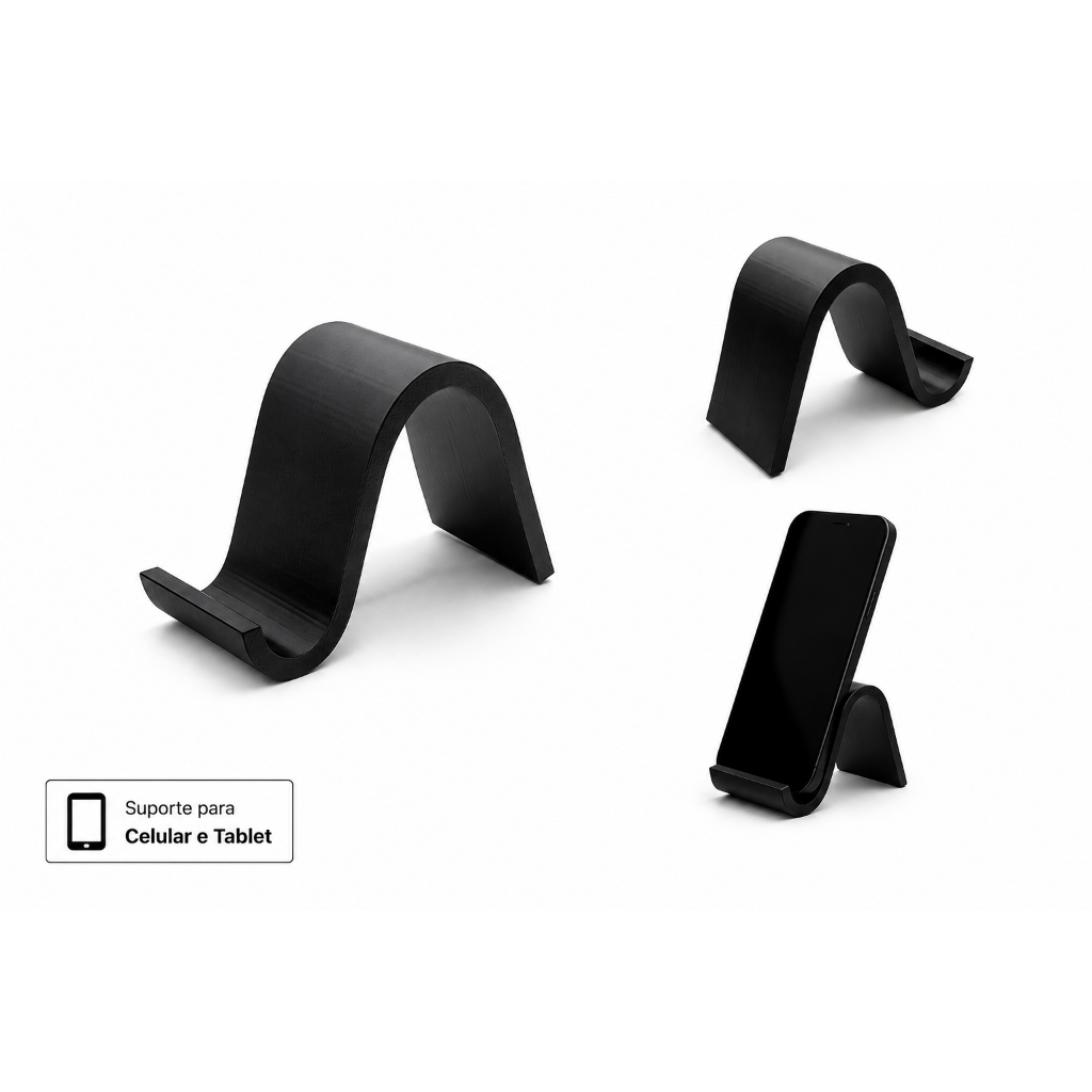 Suporte De Mesa Para Celular E Tablet Apoio Universal Vertical Horizontal