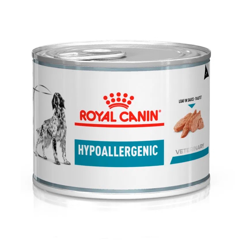 Ração Úmida Veterinary Hypoallergenic para Cães com Sensibilidades Alimentares Royal Canin 200g