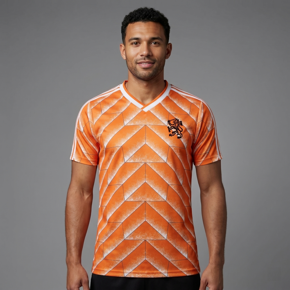 Camisa Holanda 1988 Laranja Retrô Masculina Torcedor Clássica Oficial