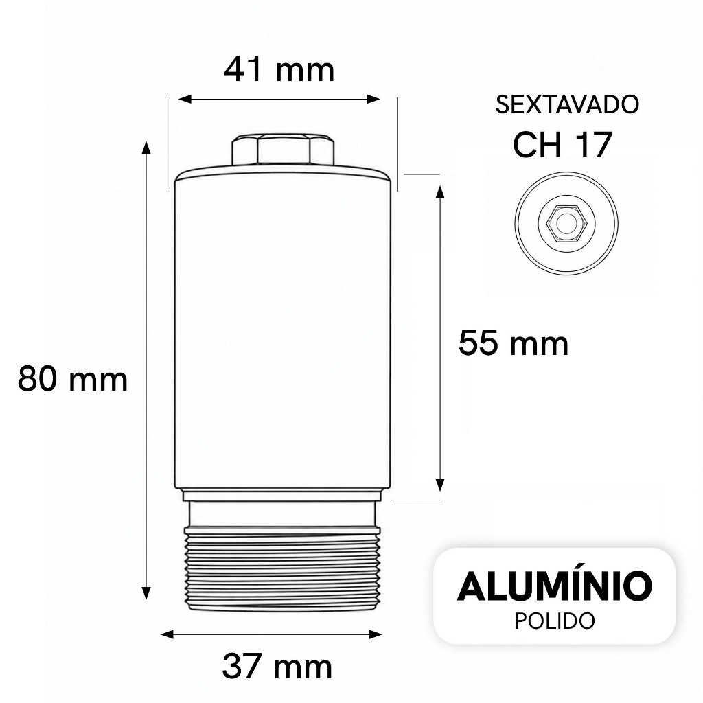 Par Alongador De Bengala 55mm SAHARA 300 XR TORNADO 2024 Em Diante Alumínio Polido — imagem 2 de 2