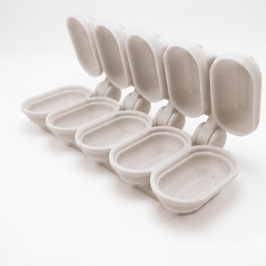 Molde Confecção Salgados 5x Mini Croquete Risole 6cm X 3cm