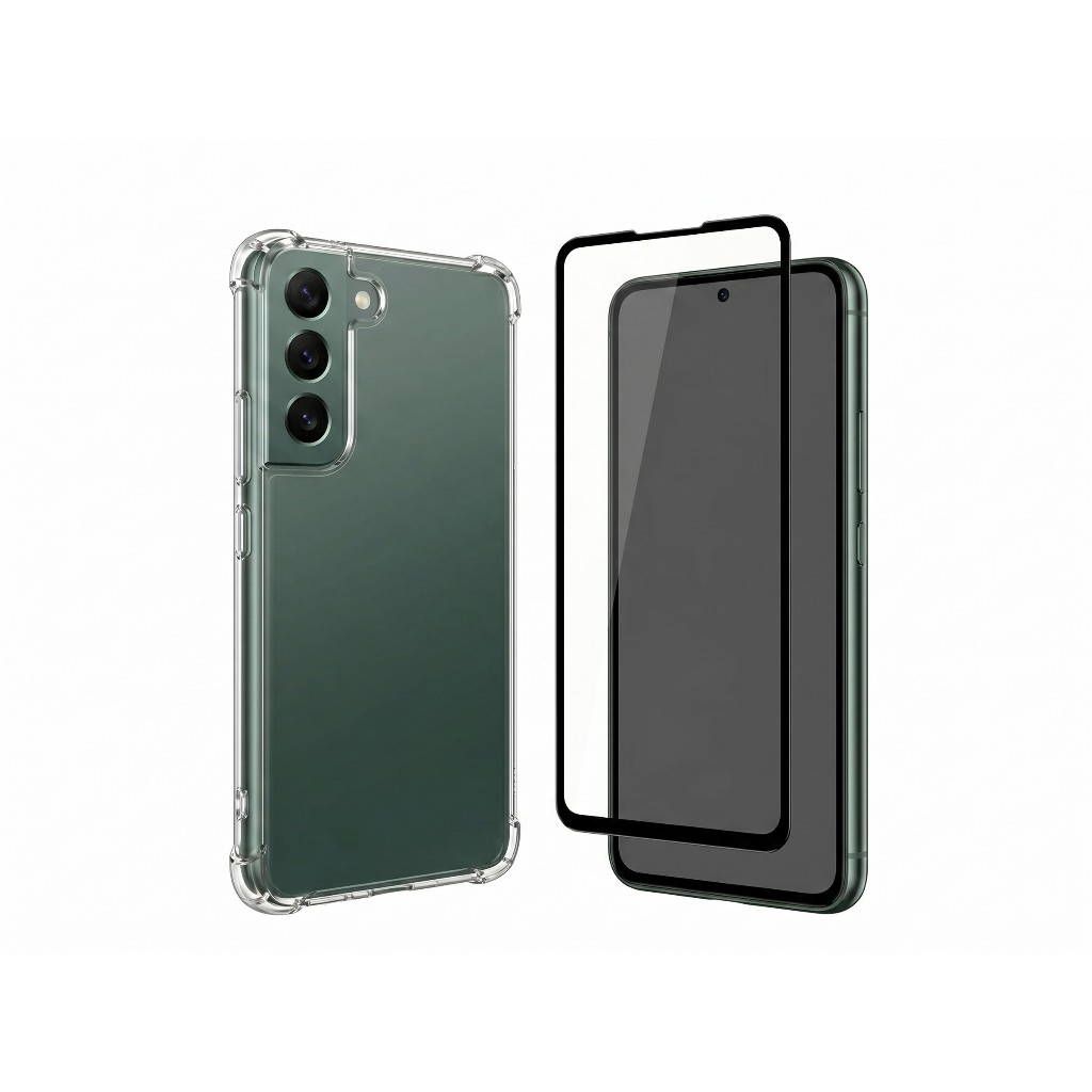 KIT Para GALAXY A36: Capa Capinha Celular Transparente +Película de Proteção Protetora Resistente 3d