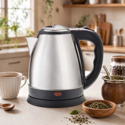 Chaleira Elétrica Jarra Inox 1,8L Agratto Desligamento Automático Base Removível Água Quente Chá Café Chimarrão