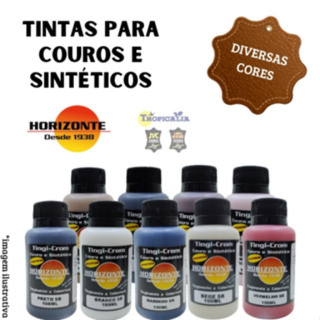 Tinta tingicrom 100ml - Restaura e Protege Couro com Eficiência e Economia