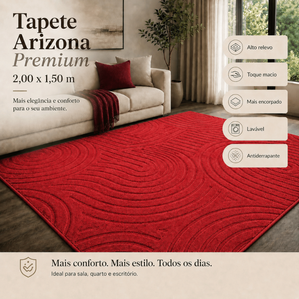 Tapete Sala 2,00x1,50 Alto Relevo Moderno Premium Macio Antiderrapante Quarto Decorativo Bordô