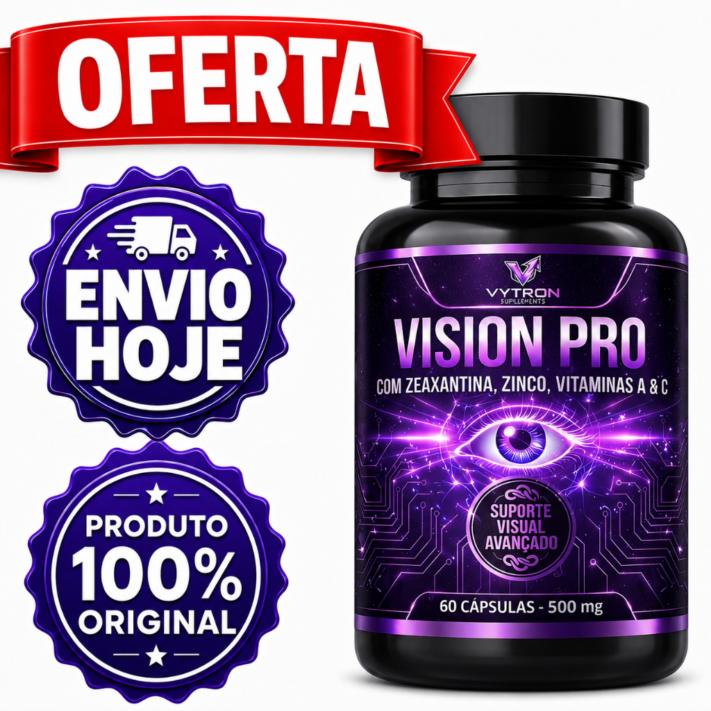 VISÃO Luteína Astaxantina Zeaxantina + Zinco e Vitaminas 60 Cápsulas 500 mg - POTE PARA 30 DIAS USO