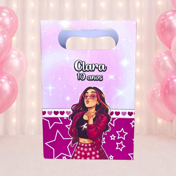 SACOLINHA PERSONALIZADA PARA LEMBRANCINHAS os rosa emily vick | SACOLA PERSONALIZADA | SACOLA SURPRESA