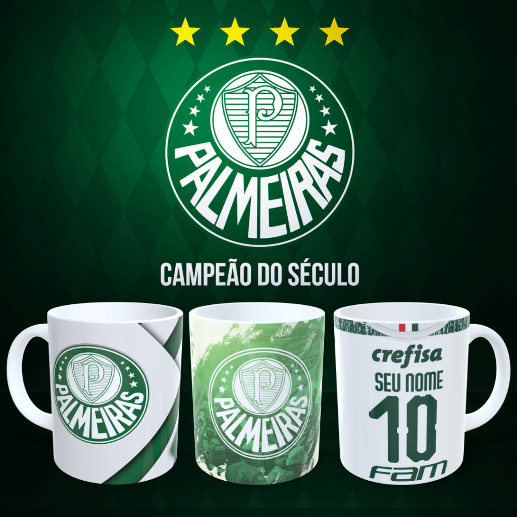 Caneca do Verdão! Vários Modelos do Palmeiras! Personalizada com seu Nome! Em Promoção!