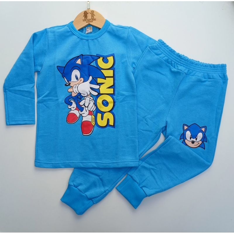 Conjunto Moletom Infantil Flanelado Menina e  Menino Agassalho De Frio Inverno Casaco + Calça