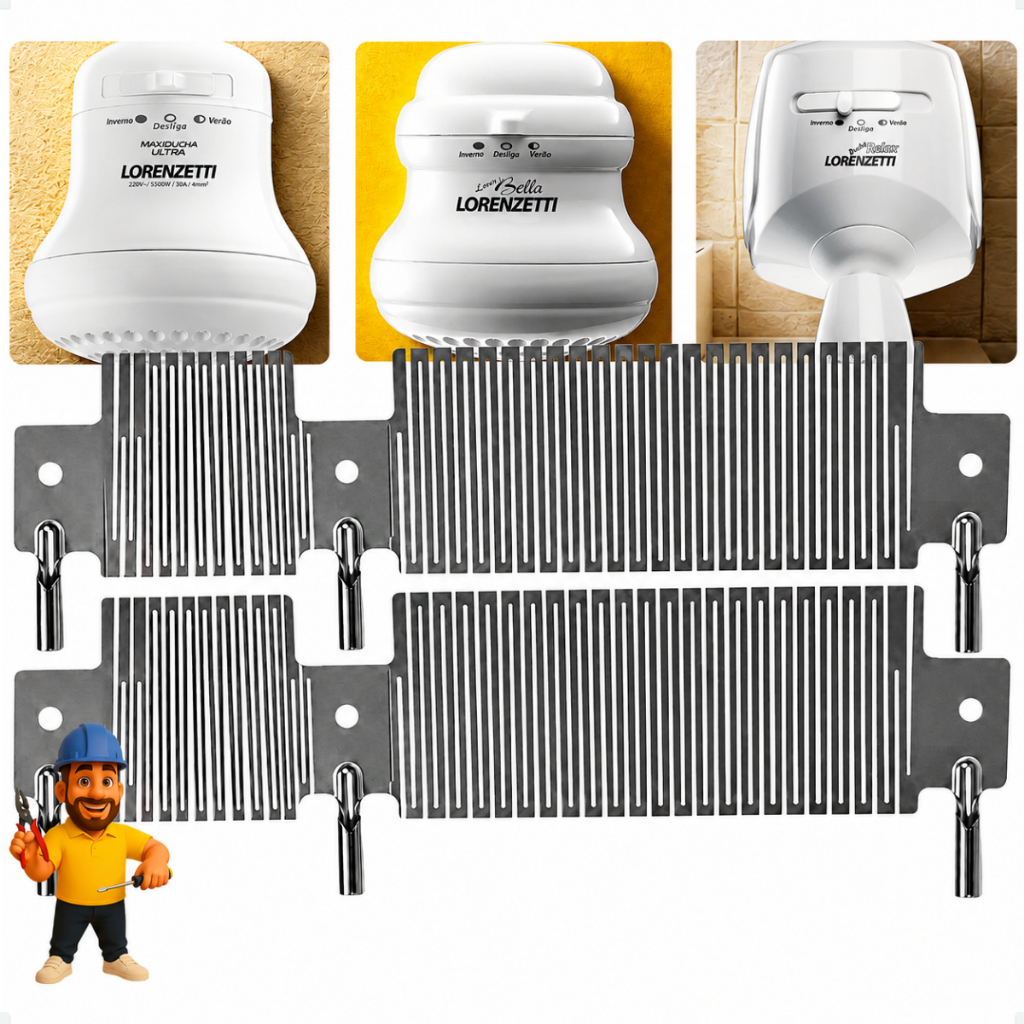 Kit 2 Resistência Maxi Ducha Ultra Bello Banho Relax Ultra Loren Bello Maxi Torneira 5500w 110v-127v