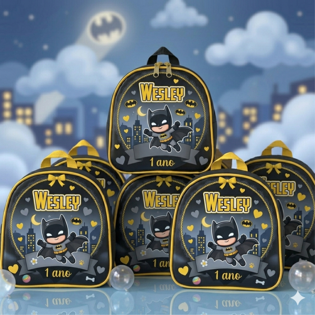10 Bolsinhas mochilinhas personalizadas todos os temas, lembrancinhas para aniversário, festas e eventos