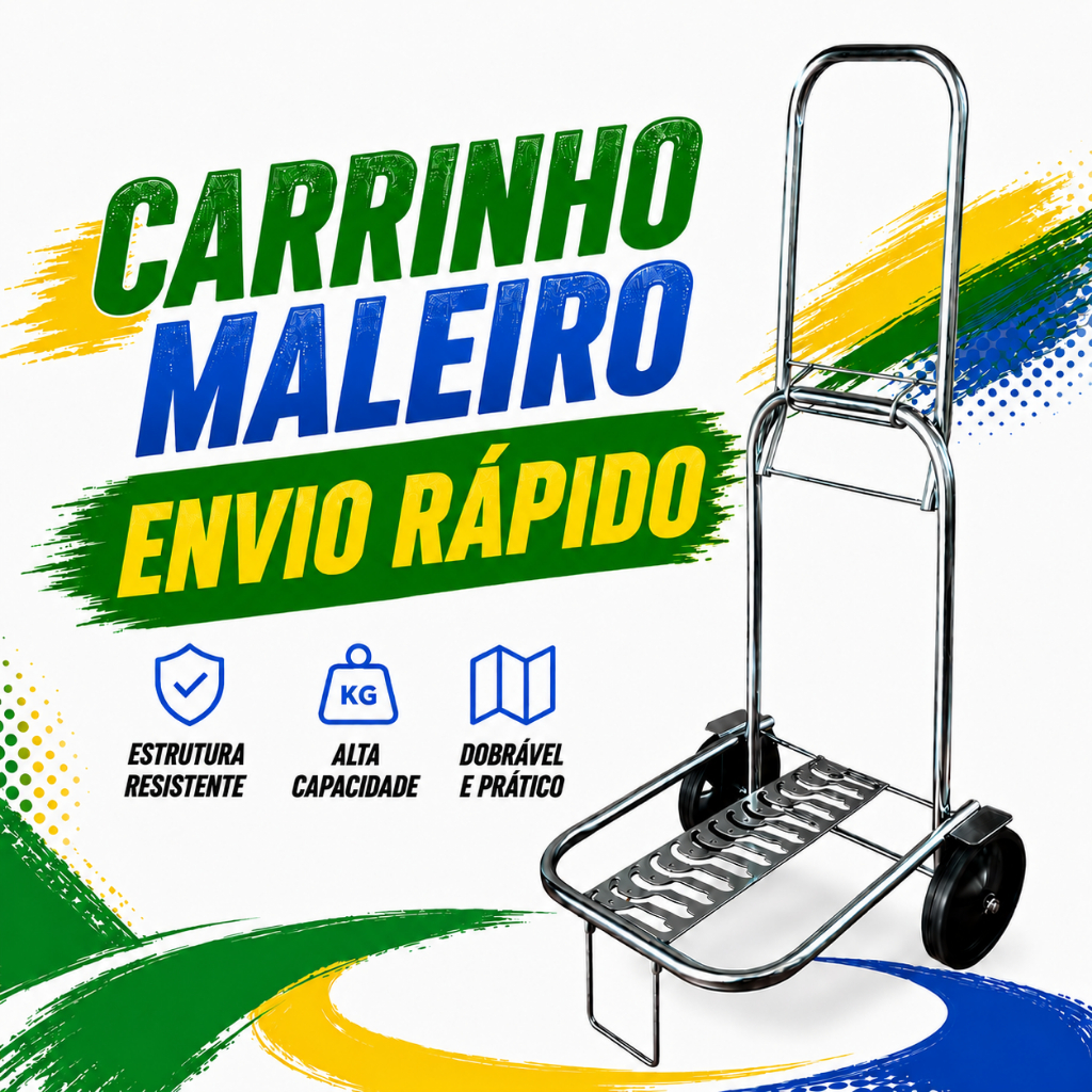CARRINHO DE PRAIA MALEIRO DOBRAVÉL PARA COOLER GALÃO ÁGUA BOTIJÃO DE GÁS CESTA BÁSICA