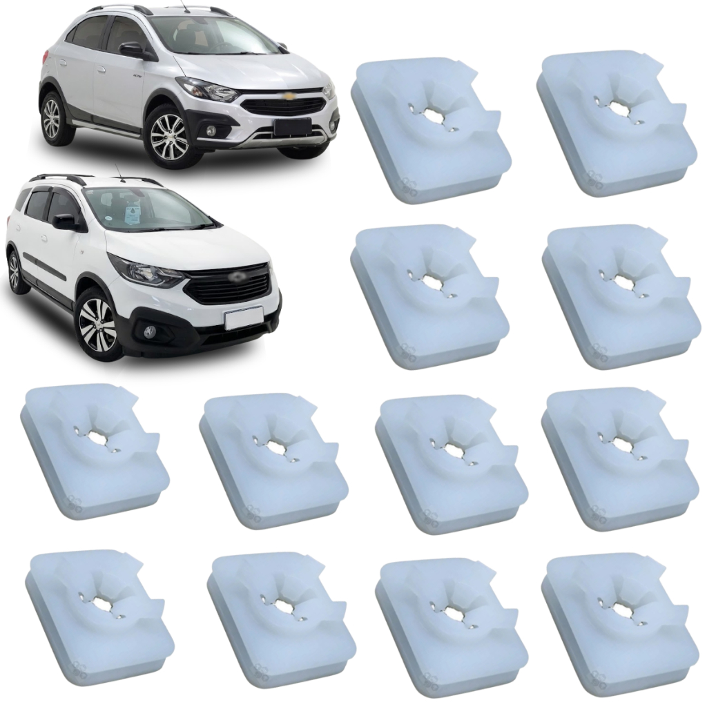 12 Grampo Presilha Moldura Friso da Porta para chevrolet Onix Spin 2015 2016 2017 2018 2019 2020