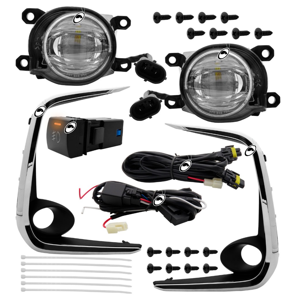 Kit Farol de Milha Toyota Corolla 2020 Em Diante LED DRL