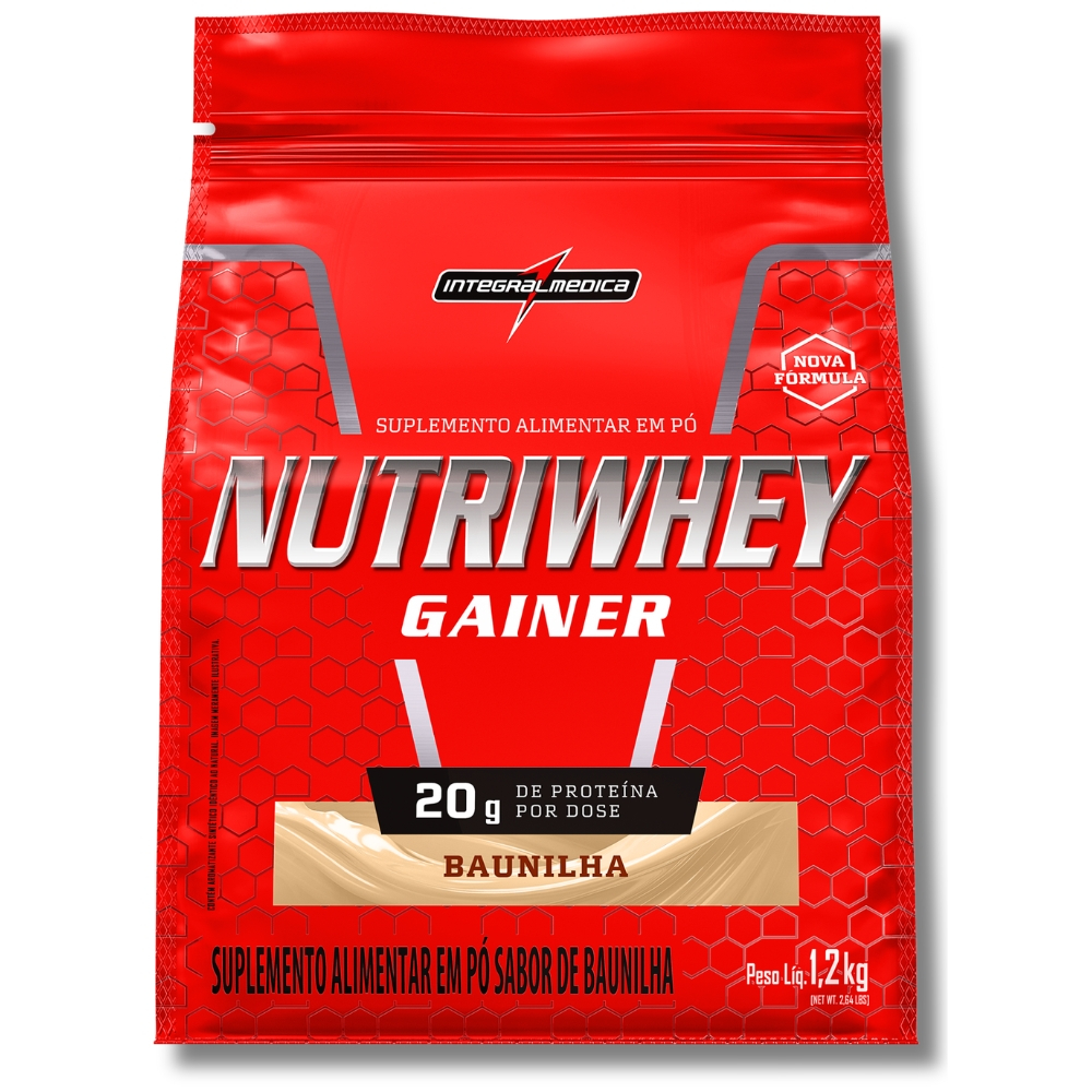 Nutri Whey 1,2Kg - Nova Embalagem e Fórmula 20g Proteína - 15 doses  - Integralmédica