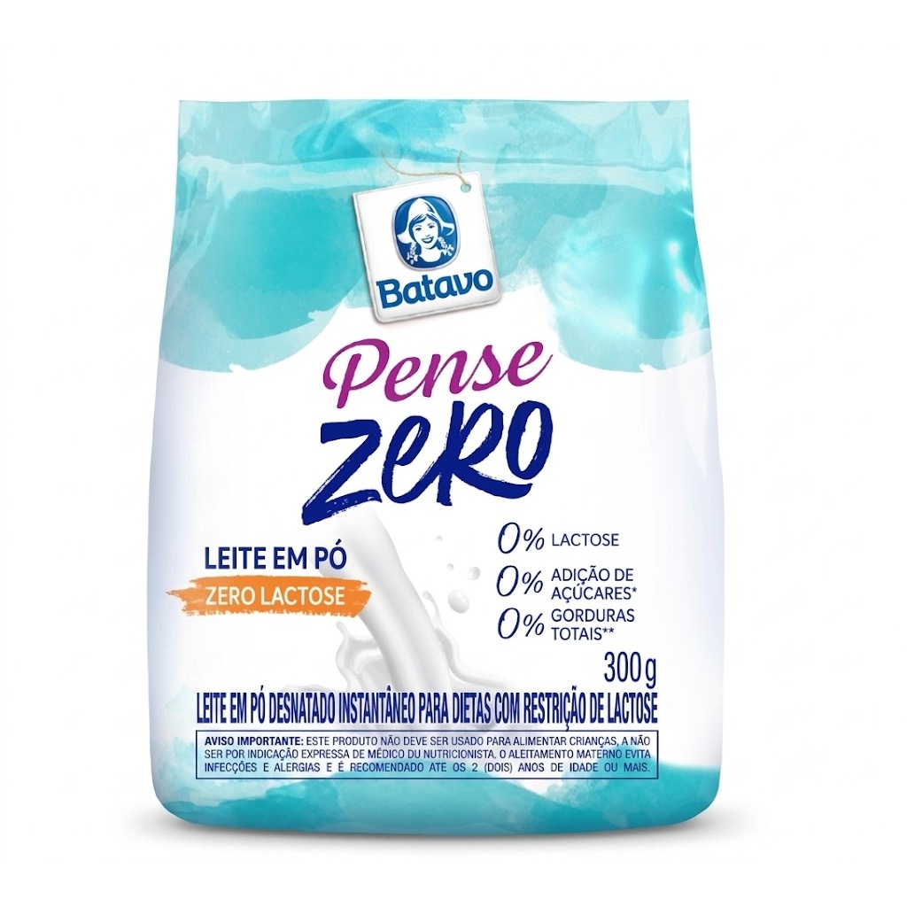 Leite em Pó Desnatado Pense Zero Batavo 300g