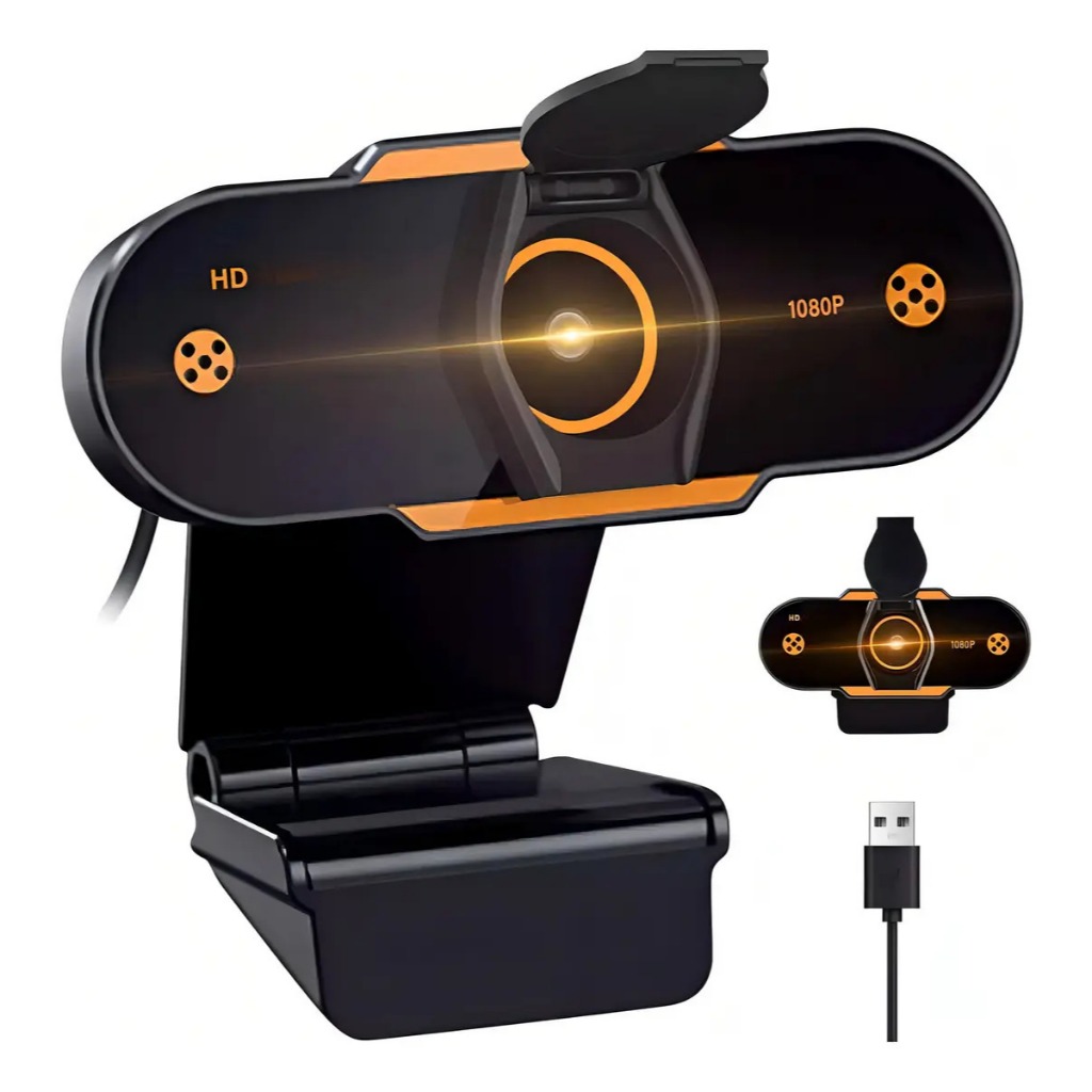 Webcamfull Hd 1080p Usb Microfone Embutido Para Pc Computador Gamer Notebook