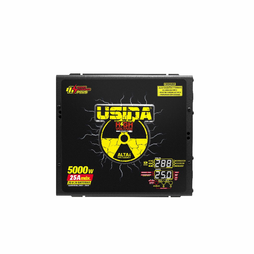 Fonte Usina High Voltage 5000W 30A 16/20 Baterias Monovolt 220V