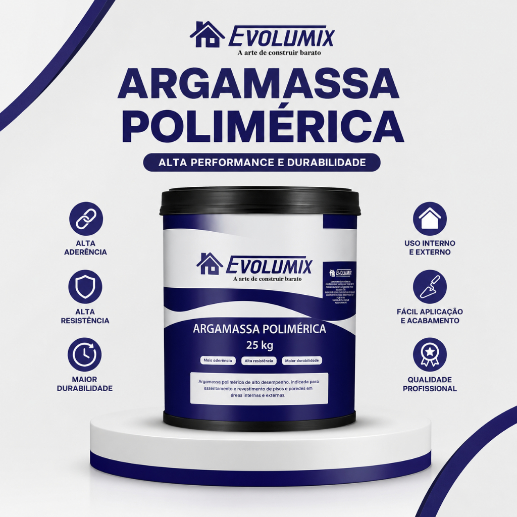 Argamassa Polimerica 25kg Economia Na Obra Menos Sujeira Aplicação Rápida e Alta Resistência