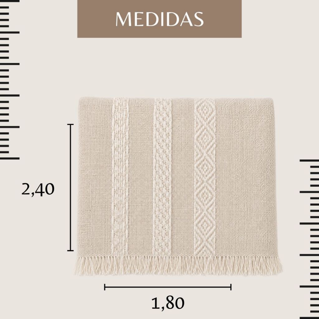 Manta Sofá Ravena 2.40M X 1.80M em Algodão Toque Macio Lavável e Moderna para Decoração Top — imagem 2 de 2