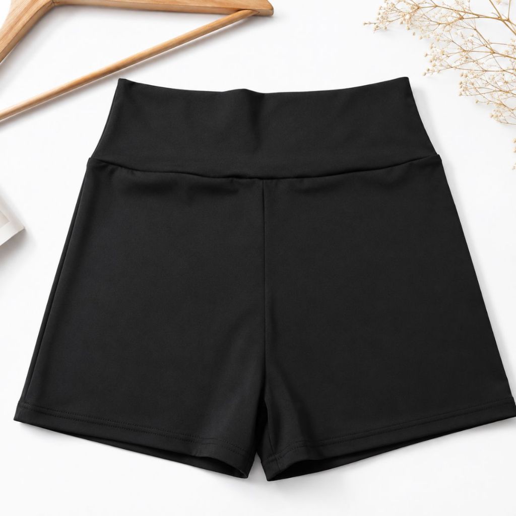 Short Legging Feminino Academia Zero Transparência Cintura Alta