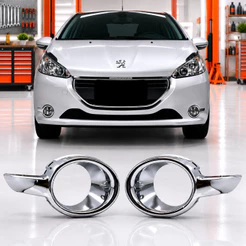 Moldura Cromada Milha Peugeot 208 2013 2014 2015