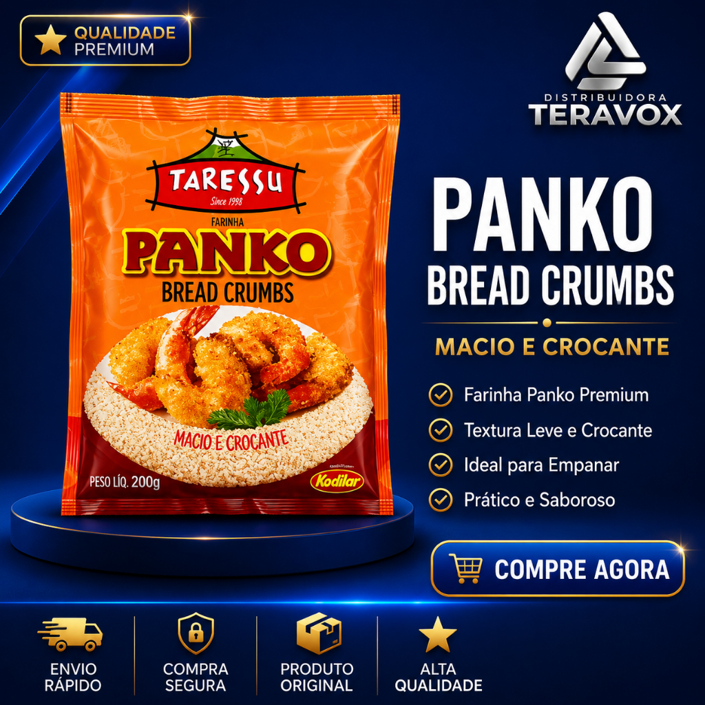 Farinha Panko Bread Crumbs Taressu Kodilar 200g Para Empanar Crocante