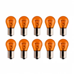 Kit 10 Lâmpadas 1 Polo 12v 21w Pino Y Pisca Seta Dianteiro Ambar
