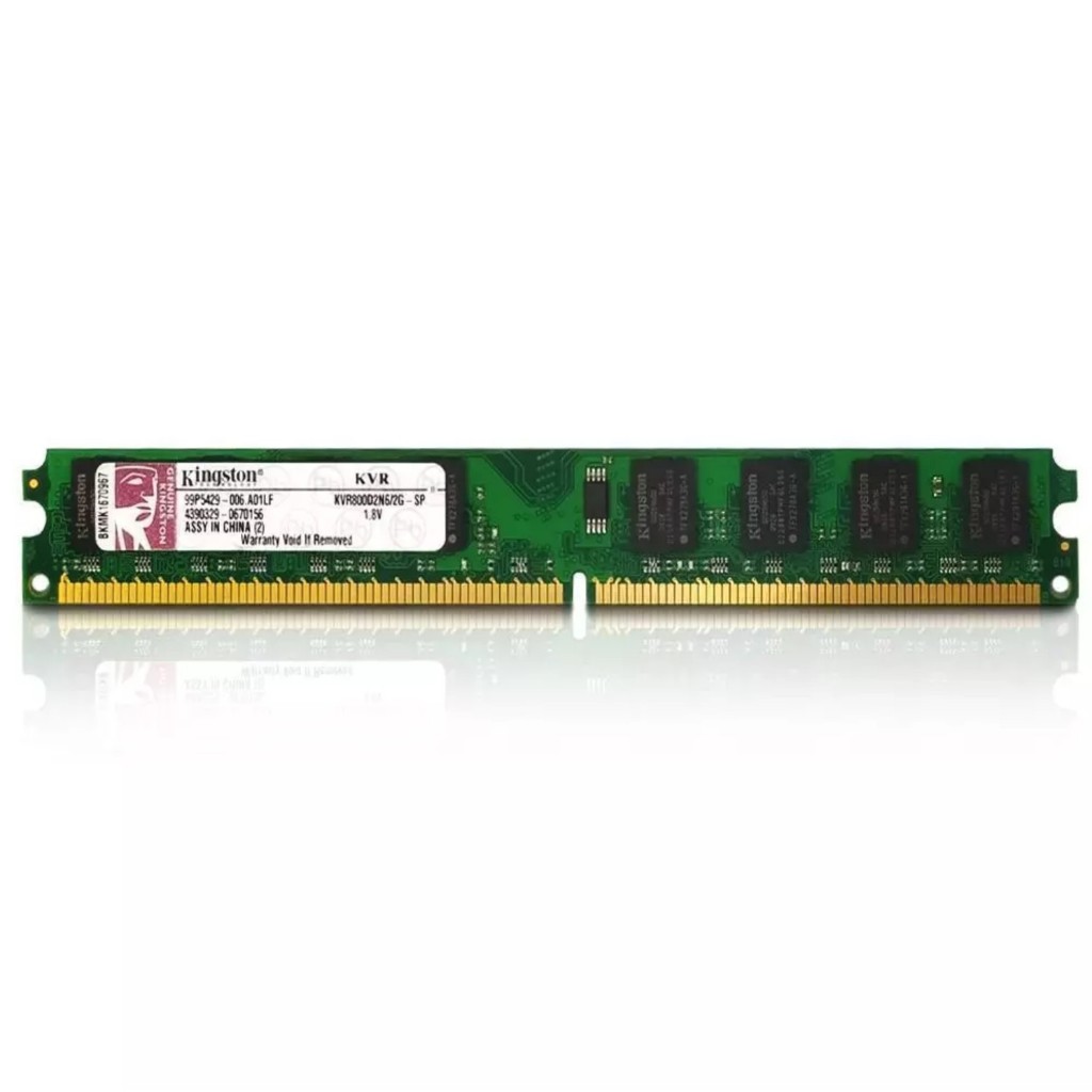 Memoria RAM para PC DDR2 2GB 800MHz Kingston - KVR800D2N6/2G Original