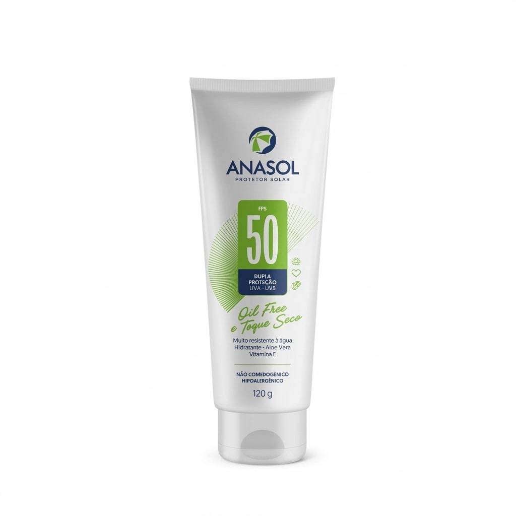 Protetor Solar Anasol FPS50 Loção 120g Proteção UV